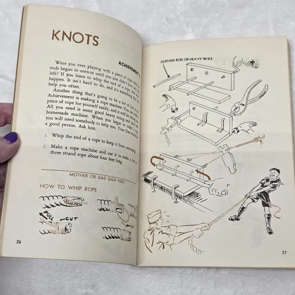 Vintage 1948 Lion Cub Scout Book BSA Handbook Mid-Century Ephemera - Picture 8 of 11